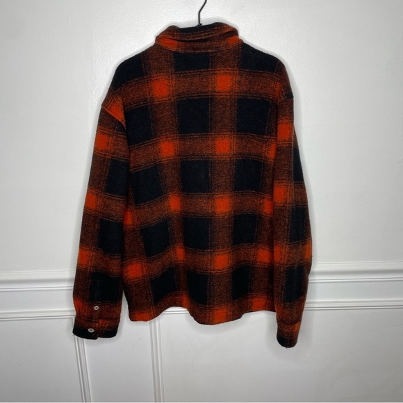 REI Co-op Farlands Shirt Jacket in Lake Plaid Black Copper Spice Mens XL - Picture 9 of 12